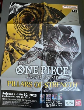 One Piece Card Game - Pillars of Strength Poster - New - Store Exclusive