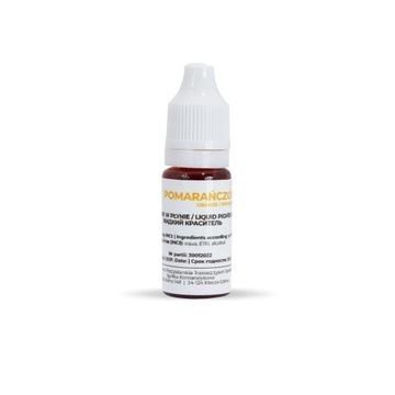 Barwnik do mydła pomarańczowy 10ml kreatywne pudełko