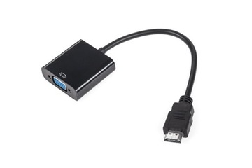 Złącze adapter wtyk HDMI - gniazdo VGA KOM0842