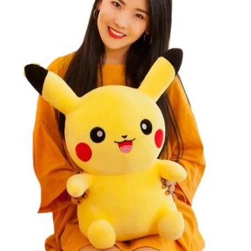WIELKA PRZYTULANKA POKEMON PIKACHU PLUSZOWA MIŚ 55cm XXL