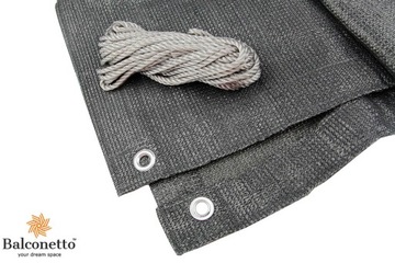 ЗАЩИТНЫЙ КОВРИК ДЛЯ БАЛКОНА ТЕРРАСЫ ЗАЩИТНАЯ СЕТКА 100х500см УФ СЕРЫЙ