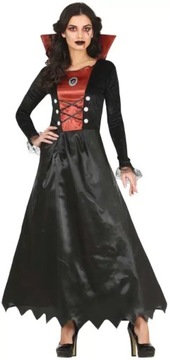 Strój Wampirzyca Damski Halloween Dracula Upiór Wampir 42/44