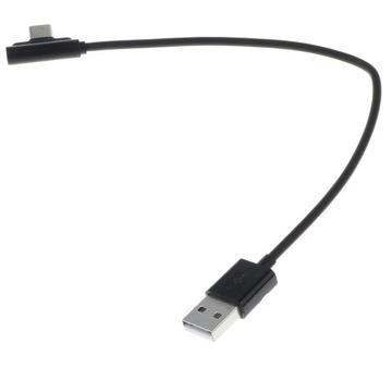 Угол 90 градусов Кабель USB Type C USB Type C Черный 0,25 м