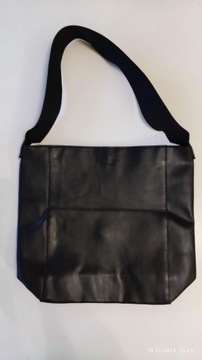 Calvin Klein, torebka czarna typu shopper bag