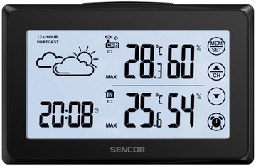 Метеостанция SENCOR SWS2850, ЖК-часы с прогнозом погоды