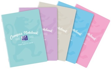 ZESZYT A4 60 KARTEK KRATKA OXFORD CAMPUS PASTEL