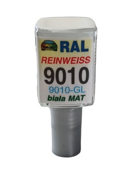 LAKIER SAMOCHODOWY ZAPRAWKA 10ML ARA RAL 9010 REINWEISS BIAŁA MAT