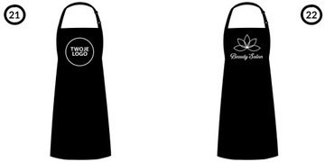 FARTUCH FRYZJERSKI KOSMETYCZNY BARBER LOGO WZORY