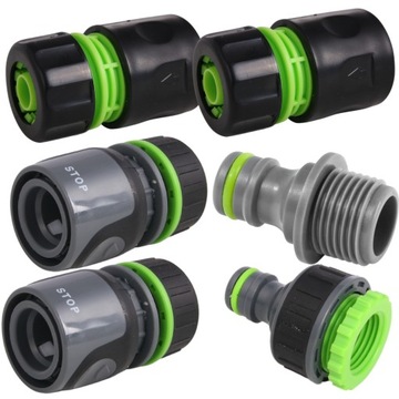 НАБОР САДОВЫХ СОЕДИНИТЕЛЕЙ ДЛЯ САДОВОГО ПОЛИВНОГО ШЛАНГА 6 ШТ. 1/2