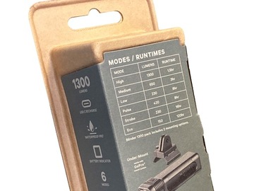 ВЕЛОСИПЕДНАЯ ПЕРЕДНЯЯ ФОНАРЬ KNOG BLINDER PRO 1300 лм 6 РЕЖИМОВ USB-C