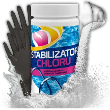 STABILIZATOR CHLORU 1KG CHEMIA BASENOWA CHLOR GAMIX DO WODY BASENU GRATIS