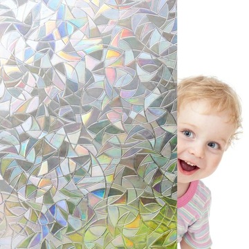 Самоклеящаяся оконная пленка для стекла Декоративная шпон ВИТРАЖ 90х200см