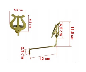 Лира-саксофон ПКМ маленький 1 нажатие. никель