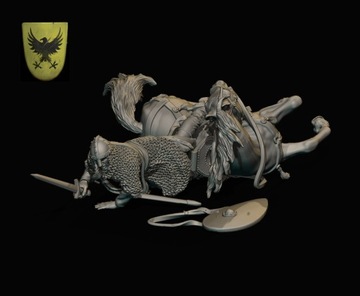 Knight Casualty 1 - Ranny Rycerz Scena - Caballero