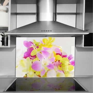 декор стеклянная закаленная панель HD 90x65 цветок