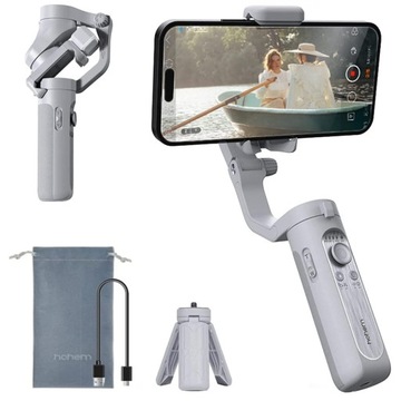 Stabilizator do telefonu Hohem iSteady XE Szary, gimbal 3-osiowy składany