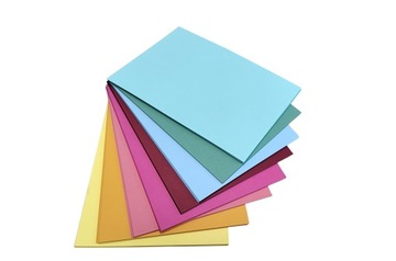 Papier biurowy brystol kolorowy A2 MIX 8 kolorów