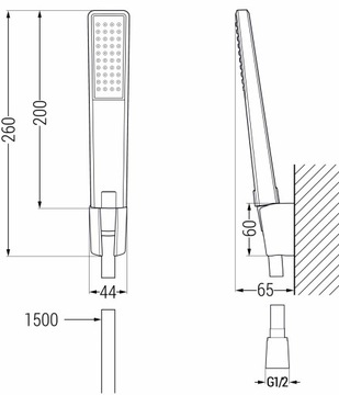 КОМПЛЕКТ ДЛЯ ВАННЫ MEXEN CARO R72, ХРОМ