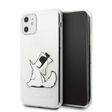 Pouzdro pro iPhone 11 Karl Lagerfeld Průhledný