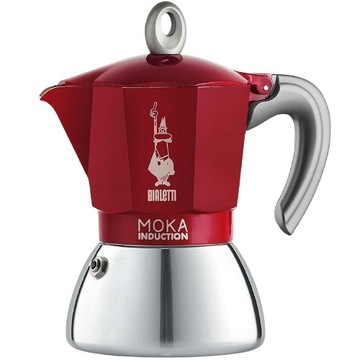 Kawiarka MOKA INDUCTION II 4tz espresso RED czerwona BIALETTI indukcja