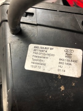 A5 FACELIFT 2.0TDI POUZDRO FILTRU 8K0133837BF