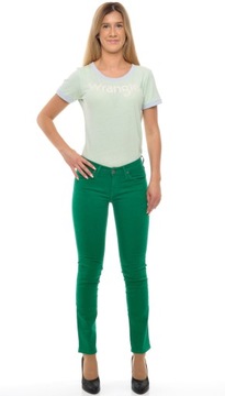 LEE spodnie SKINNY low GREEN jeans JADE _ W25 L33