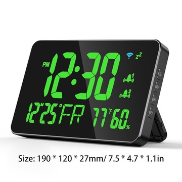 Tuya Wi-Fi Clock Clock Cleck Clendar Интеллектуальный Thermomet