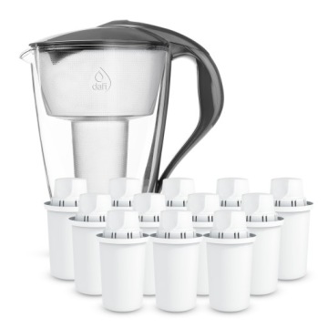 Set Skleněná konvice Dafi Crystal Led 2 l Grafitová 12 náplní Classic