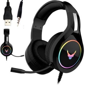 ИГРОВЫЕ НАУШНИКИ С МИКРОФОНОМ С АДАПТЕРОМ ДЛЯ КОМПЬЮТЕРА PS4 PS5