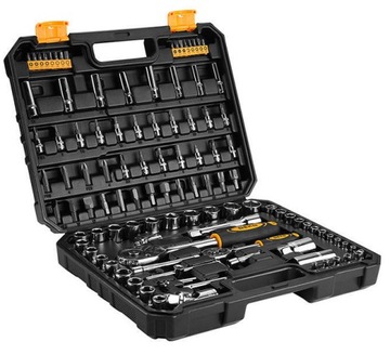 НАБОР ИНСТРУМЕНТОВ КЛЮЧИ ЧЕХОЛ ДЛЯ ИНСТРУМЕНТОВ CRV ГОЛОВКИ БИТЫ ТРЕЩОТКА DEKO