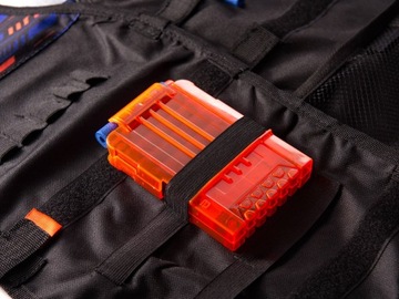 KAMIZELKA DO NERF MASKA OKULARY MAGAZYNEK STRZAŁKI