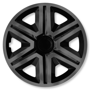 4x Kołpaki uniwersalne Action Doublecolor Graphite - Black 14 cali