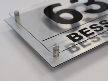 Адресная табличка ДИБОНД 3х32х21 3D МНОГИЕ ДИЗАЙНЫ