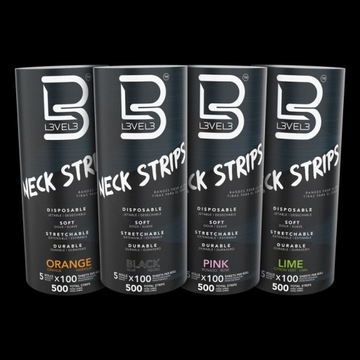 Воротники-рюши парикмахерские LEVEL3 ЗЕЛЕНЫЕ 5 шт.