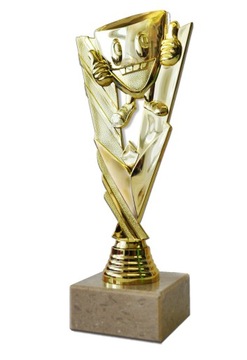 Statuetka ŚMIESZEK szkoła uczeń dla dzieci nagroda turniej 22cm M1
