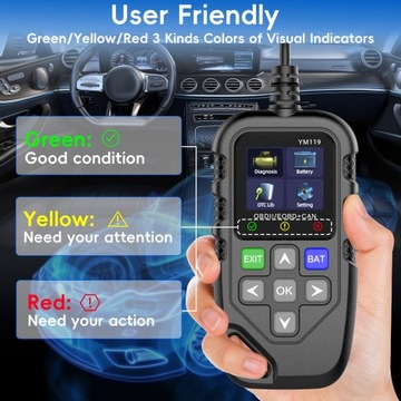 Считыватель автомобильных кодов, сканер автомобильных кодов OBD2, тестер