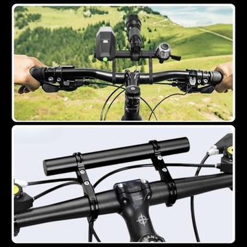 АЛЮМИНИЕВОЕ КРЕПЛЕНИЕ НА ВЕЛОСИПЕДНЫЙ РУЛЬ, УДЛИНИТЕЛЬ ВЕЛОСИПЕДНОГО РУЛЯ