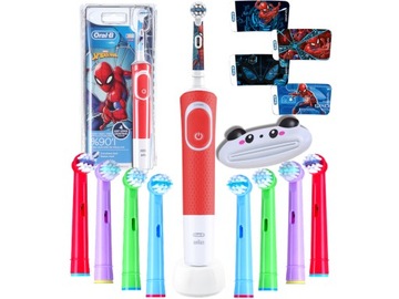 Электрическая зубная щетка Oral-B Spiderman для детей + головки
