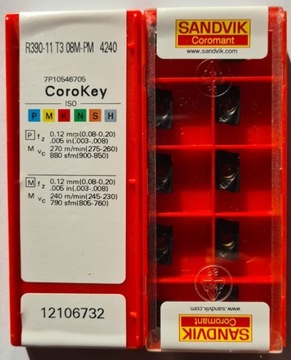PŁYTKI SANDVIK R390-11 T3 08M-PM 4240