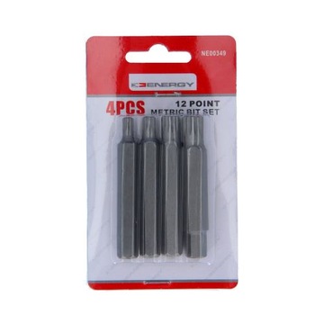 ZESTAW KOŃCÓWEK SPLINE 4 szt