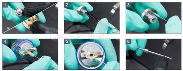 Щетка Двусторонняя шомпол для чистки Sata