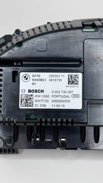 BMW 3 F30 F35 F31 2018 PŘÍSTROJOVÁ DESKA BUDÍKY