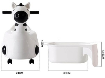 ZIELONY JEŹDZIK NOCNIK PONY KONIK PUFA KOŃ 2W1