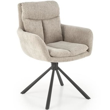 Krzesło K495 Czarny/Beżowy Salon Jadalnia Nowoczesne Loft