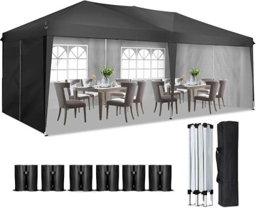 Gazebo pawilon namiot ogrodowy handlowy cateringowy 3x6 m imprezowy