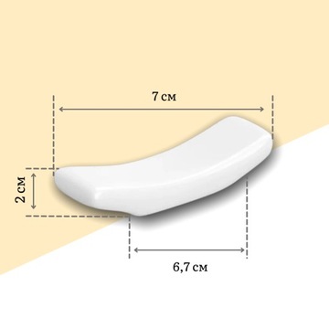 Porcelanowa podstawka pod pałeczki Wilmax 7x6,7x2 cm 6 sztuk