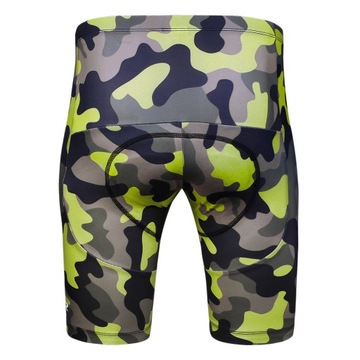 MĘSKIE SPODENKI ROWEROWE KOLARSKIE WKŁADKA ARMY