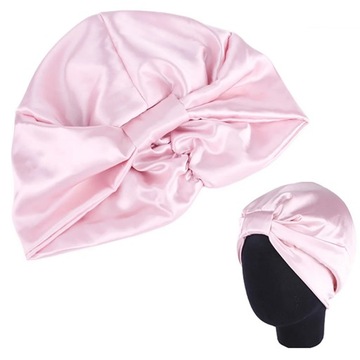 TURBAN CZAPKA CZEPEK NA NOC DO SPANIA JASNY RÓŻ