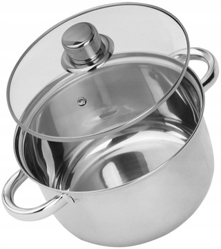 GARNEK STALOWY 20 CM 3,3L INDUKCJA GAZ ROSSNER AUSTRIA