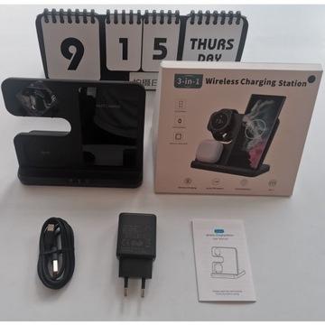 Индуктивное зарядное устройство Samsung Trio 3in1
